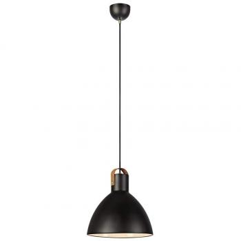 Lámpara colgante EAGLE Negro 1 bombilla con pantalla de metal Ø 22 cm