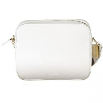 Coccinelle White Leather Shoulder Bag with Adjustable Strap, Cross Body Bag, ONE SIZE