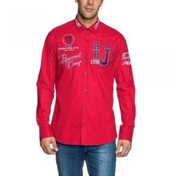 Redbridge - Camisa de manga larga para hombre, talla 4XL, color fucsia