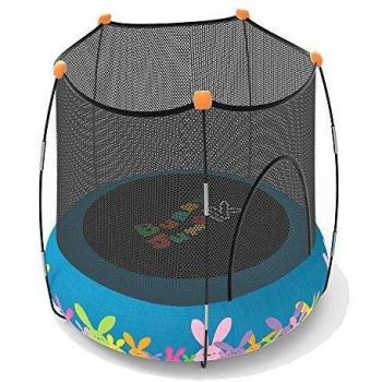 Devessport – Trampolín Buny Jump 2 en 1 – Parque de Juegos y Cama elástica – Color Azul