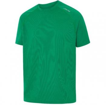 Camiseta Joluvi Silver Verde Infantil - Camiseta de manga corta, 100% poliéster, diseño ligero y transpirable, ideal para actividades al aire libre y deportes