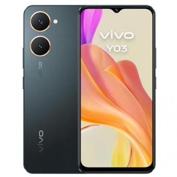 Smartphone Vivo Y03, 6.56, 4GB RAM, 128GB ROM, Batería 5000 mAh, Resistencia IP54, Cuerpo Delgado y Curvatura 2.5D, Android