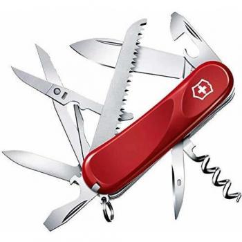 Navaja Multifuncional Victorinox Evolution 17, Ergonómica con Hoja y Lima de Uñas, Color Rojo