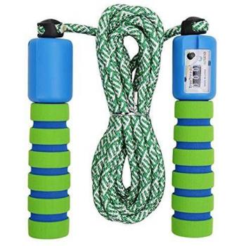 Cuerda para Saltar Ajustable Saltar la Cuerda de Fitness y Mango de Espuma con Contando Cuerda de Salto para Niños Niña Mujer Entrenamiento, Juego Escolar, Actividad al Aire Libre