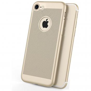 iPhone 6/6S caso, xinrd refrigeración transpirable malla Back – Carcasa y protector de pantalla para Apple Iphone 6/6S 4.7 , color negro