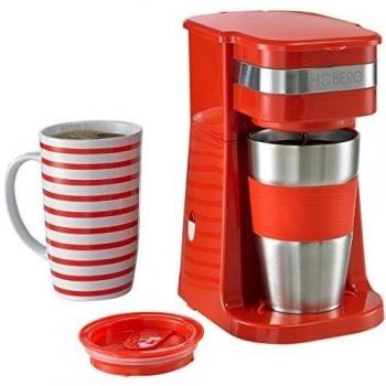 Hoberg Café-BoXX - Máquina de café individual, color rojo