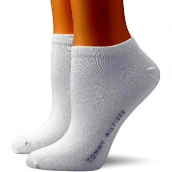 Tommy Hilfiger - Pack de 2 Pares de Calcetines Deportivos para Mujer, Color Blanco