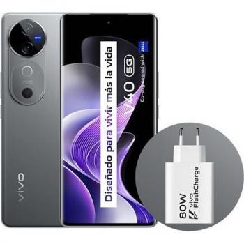 Smartphone Vivo V40 5G 6.78'' AMOLED Plata 512GB 12GB RAM Cargador Rápido 80W