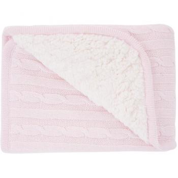 Manta de punto sherpa Kikkaboo Rosa Claro