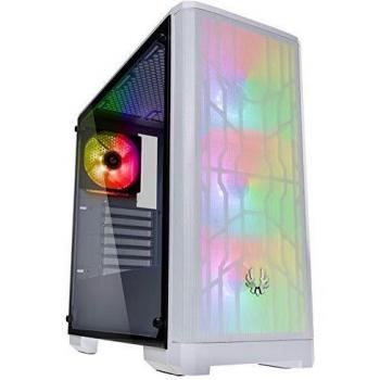 BITFENIX Nova Mesh TG A-RGB Midi-Tower, Tempered Glass - Blanco