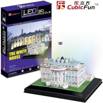 Puzzle 3D Cubic Fun The White House con LED