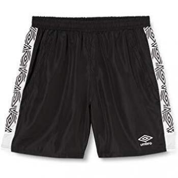 UMBRO Volta Short Bermuda De Entrenamiento, Hombre, Negro, S