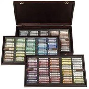 CAJA MADERA 225 PASTELES REMBRANDT