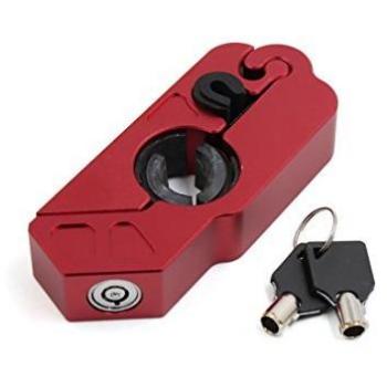 DealMux Red Universal de la Motocicleta Vespa Manillar Palanca del Freno de Bloqueo antirrobo w 2 Llaves