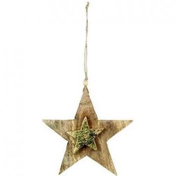 SIGRIS Decor and Go Estrella Colgante Figuras Navidad Colección Navidad
