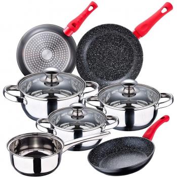 San Ignacio Bateria de cocina 7 piezas Faro con juego Sarténes