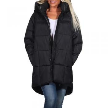 ONLY ASTA Oversized Black Puffer Coat for Women - Size S