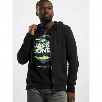 JACK&JONES Sudadera Jersey con Cuello de Capucha para Hombre - Modelo 23892, Chaqueta Ebasic Zip Negra para Hombre