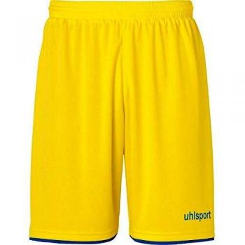uhlsport Club Shorts De Fútbol para Hombre, Lima Amarillo/Azur, 128