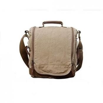 iBaste Lona bolso mensajero bolsa para hombre / mujer bolso de escuela bolso de casual