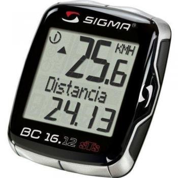 Sigma 06130 BC 16.12 STS - Ciclocomputador, color negro