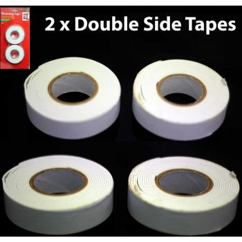 2 x 3 m Heavy Duty Cinta De Montaje -  - Cinta de doble cara cinta de espuma de acrílico - Funciona en vidrio, Madera, Metal, y superficies de policarbonato, soporta hasta 2 libras by ismoketime