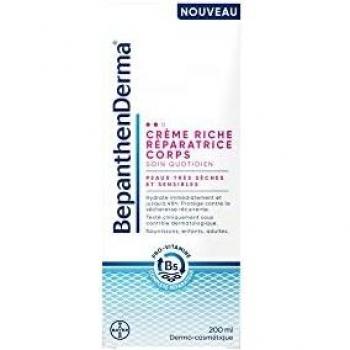 Bepanthen Derma Crema Rica Reparadora Cuerpo 200 ml Tubo