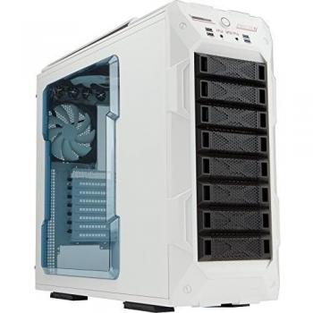 In Win GRone E-ATX - Caja de torre CPU, color gris con lateral transparente