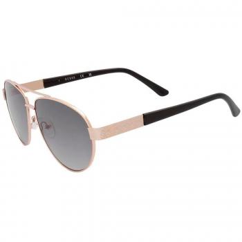 Guess Unisex Aviator Sunglasses GF0414-6032B Gold Smoke Gradient One Size