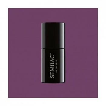 Semilac UV Hybrid Nail Polish Dancing Time 7ml - Esmalte de uñas semipermanente, acabado brillante, fórmula híbrida, secado en lámpara UV/LED, duración prolongada