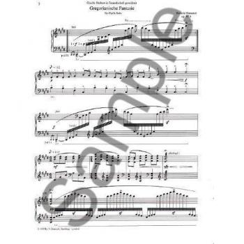 Gregorian fantasy op. 97b harpe