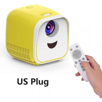 Miniproyector L1 para niños, portátil con WIFI y USB, 1000 lúmenes, proyector de vídeo 480x320p para familia y dispositivos PC/TV