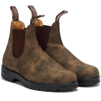 Blundstone Men's 585 Classic Unisex Boot - Brown Leather - Size UK 10.5