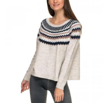 Only Women's Alba Light Pullover with Pattern Grey in Size X-Small