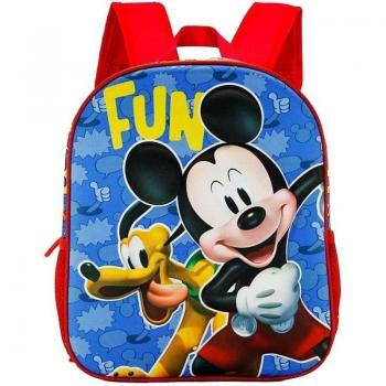 Mochila Mickey Mouse Fun Basic Adaptable 39cm Multicolor