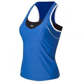 Naffta Active - Camiseta asas para mujer, color azul francia / negro, talla S