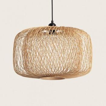 Lámpara Colgante Bambú Dao Do de Diseño Natural y Boho-Chic