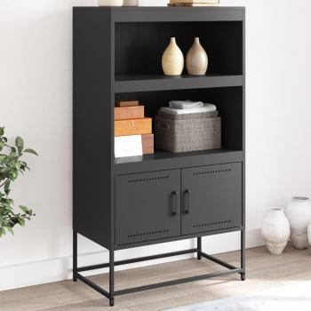 Alacena de acero negro 68,5x38,5x123,5 cm