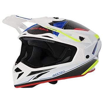Acerbis Steel Carbon 2023 Casco de motocross - Negro Blanco (L)