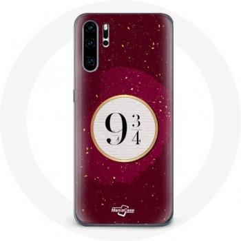 Funda suave roja para Huawei P30 - Harry Potter - Plataforma 9 3/4 - Protección sintética