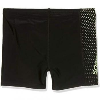 Speedo Gala Logo Panel Aqua, Bañador para Niños, Negro