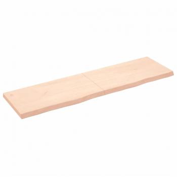 Estante de Pared Madera Maciza de Roble Tratada 180x50x(2-6) cm Natural, Marrón Claro, Marrón Oscuro - Mueble de Almacenaje para Oficina, Estudio y Dormitorio