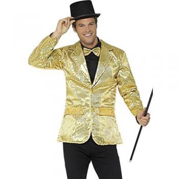 Chaqueta Dorada con Lentejuelas para Hombre - Talla XL