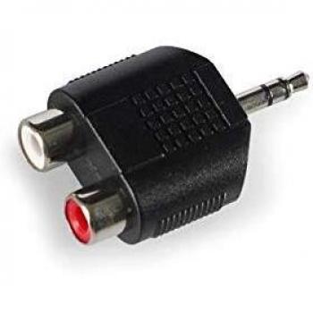 ADAPTADOR 2xRCA-JACK 3,5 M ST FONESTAR AA-143