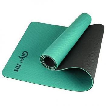 Glymnis Esterilla Yoga Antideslizante Colchoneta Yoga Esterilla Deporte Esterilla Pilates con Correa 183mm x 61mm x 6mm