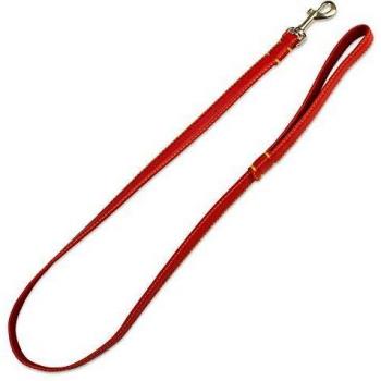 Correa piel lisa roja - 2 x 120 cm