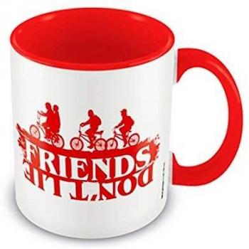 Stranger Things MGC25252-Multicoloured-11oz/315ml Taza, cerámica, Blanco/Rojo