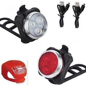 League & Co resistente al agua recargables 4 modos LED de Bicicleta