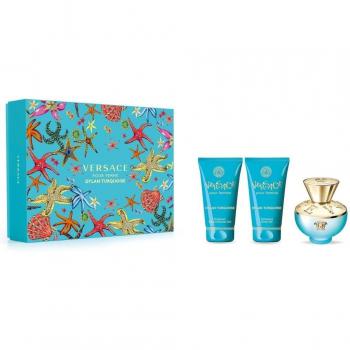 Versace Dylan Turquoise Pour Femme 50ml Gift Set: Eau de Toilette, Shower Gel, and Body Gel Collection
