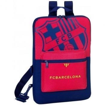 safta Funda para Ordenador portátil de 15.6, con Estilo de FC Barcelona, Unisex, Azul y Granate, 40 cm